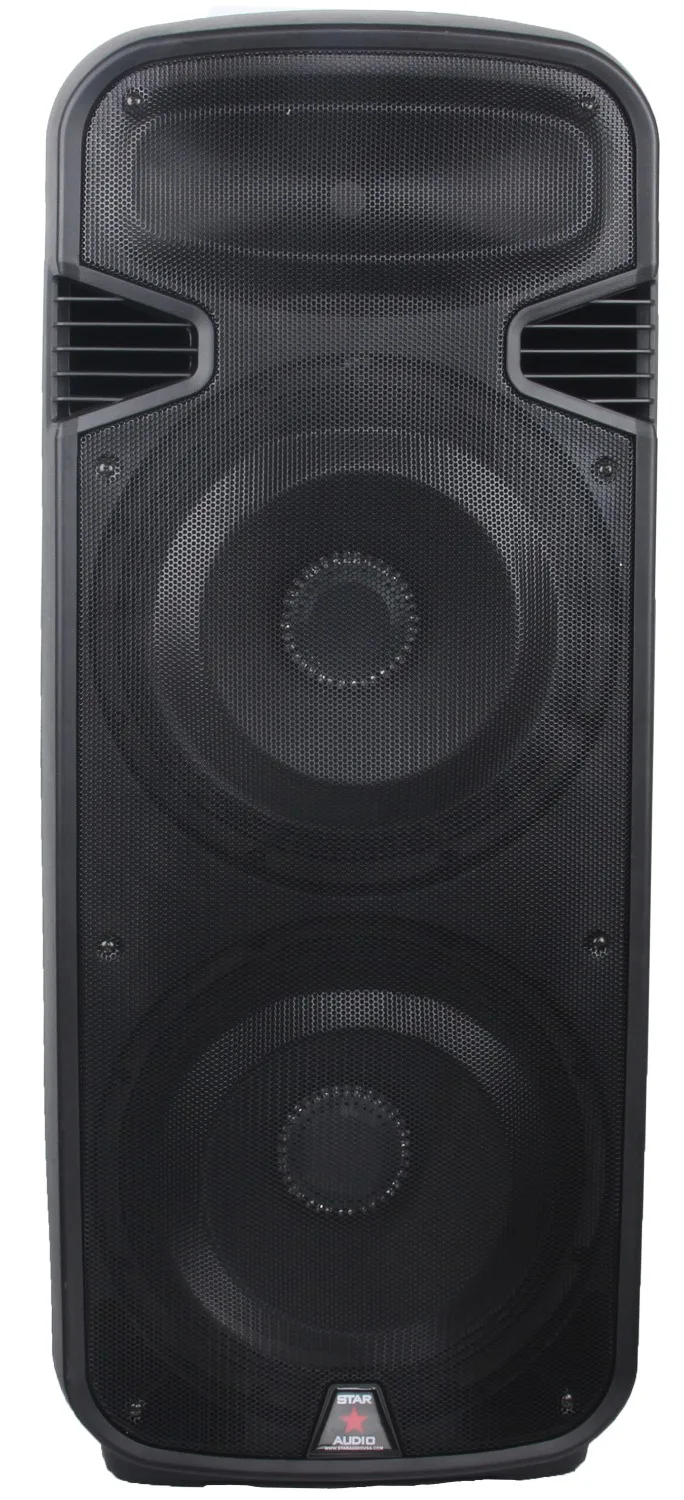 Staraudio Pro Dual 15 &quot4500 Вт DJ этап работает Активный USB SD FM BT Динамик/свет 2ch беспроводной