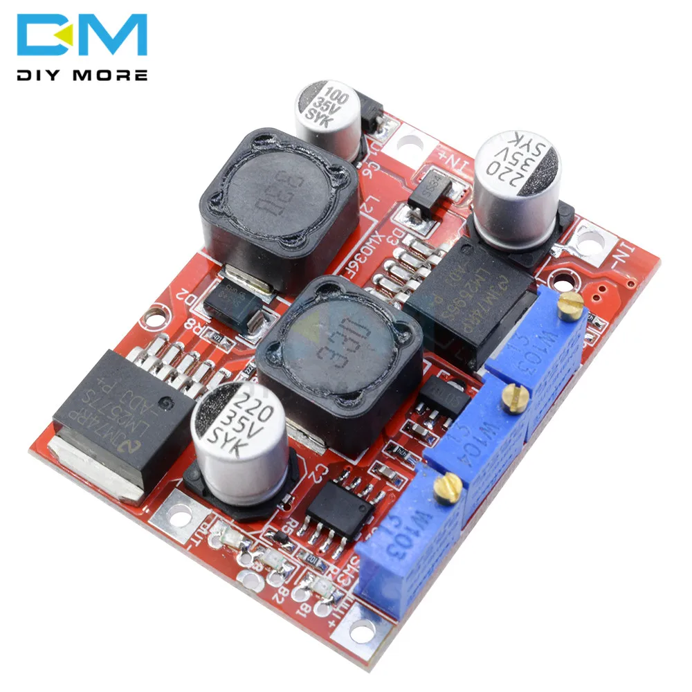 LM2596S DC-DC LM2577S повышающий понижающий модуль преобразователя Напряжения неизолированная плата постоянного тока 15 Вт 3A