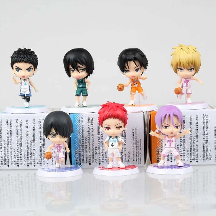 Мини фигурки из ПВХ 7 шт./лот Kuroko's Basketball Kuroko no Basuke Edition 5 я Коллекционная модель