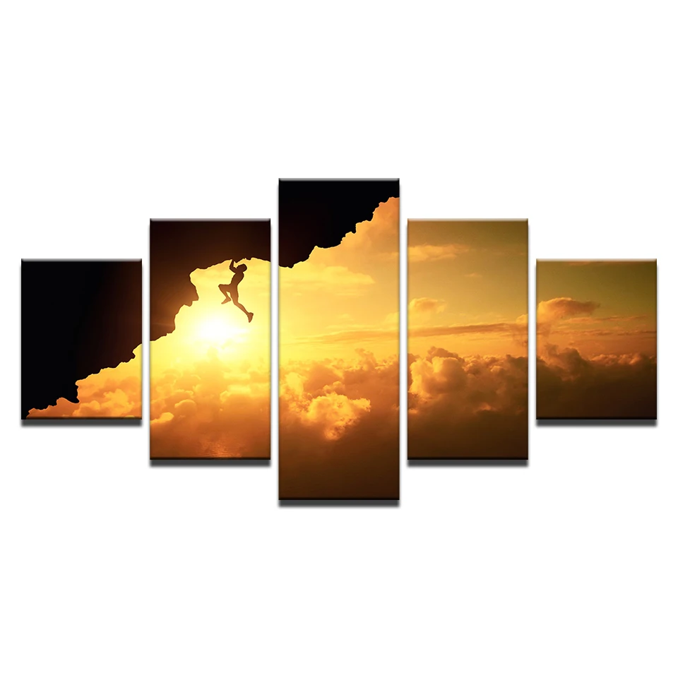 Настенная картина на холсте Декор для дома 5 шт.|sunset landscaping|painting sunsetprints pictures |
