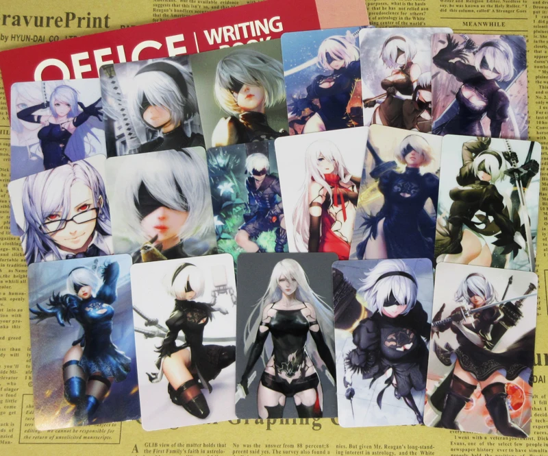 35 шт. NieR Automata Card sticker s видео игра сексуальная героиня персонажи Йорга № 2 Тип B 9S A2 2B Коллекционная Глянцевая наклейка