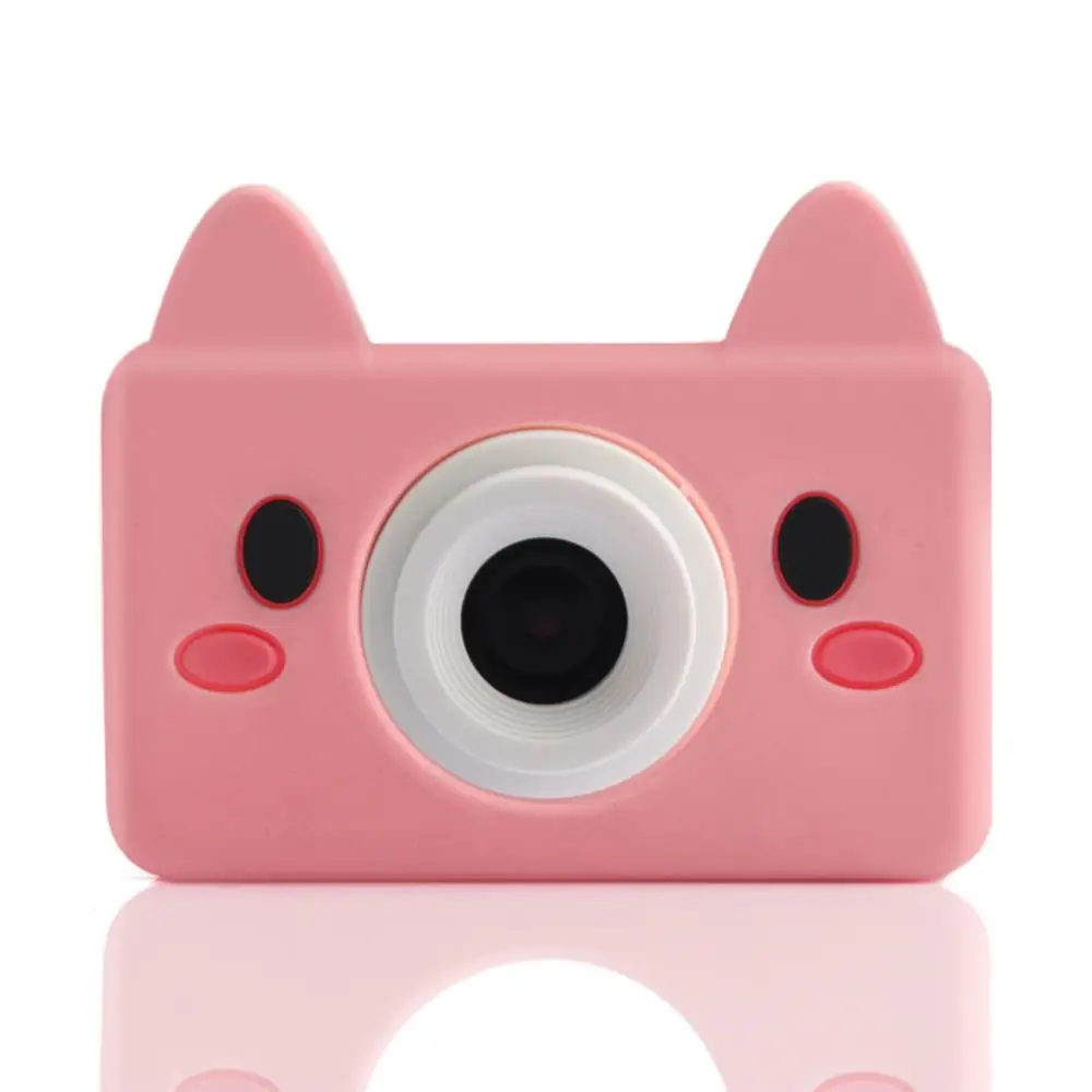 Piggy 8.0MP милая детская камера, Детская цифровая камера 2," ЖК-дисплей, мини мультяшная камера, милая для детей, подарок на день рождения/Рождество - Цвет: Piggy