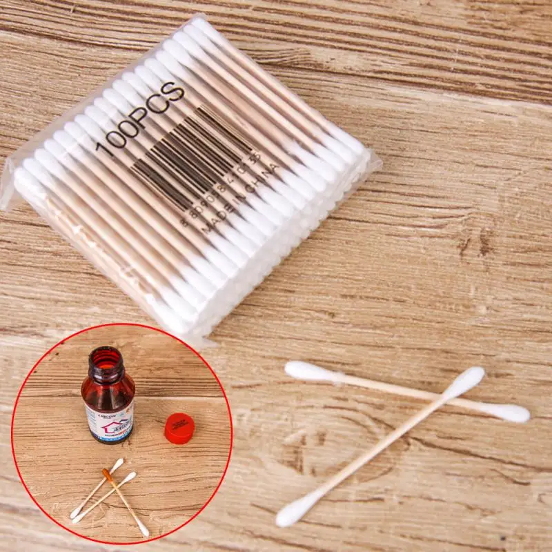 100 шт./пакет Для женщин Красота ватным тампоном макияж ватные составляют