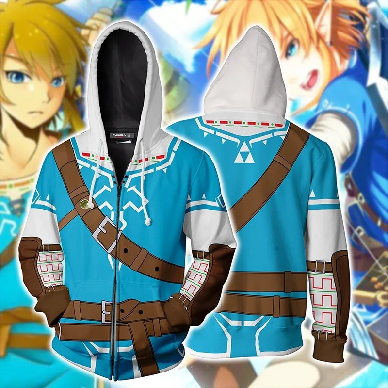 

Hoodies Jacket Cosplay Costume 3D Printing zipper Hoodies Sweatshirts