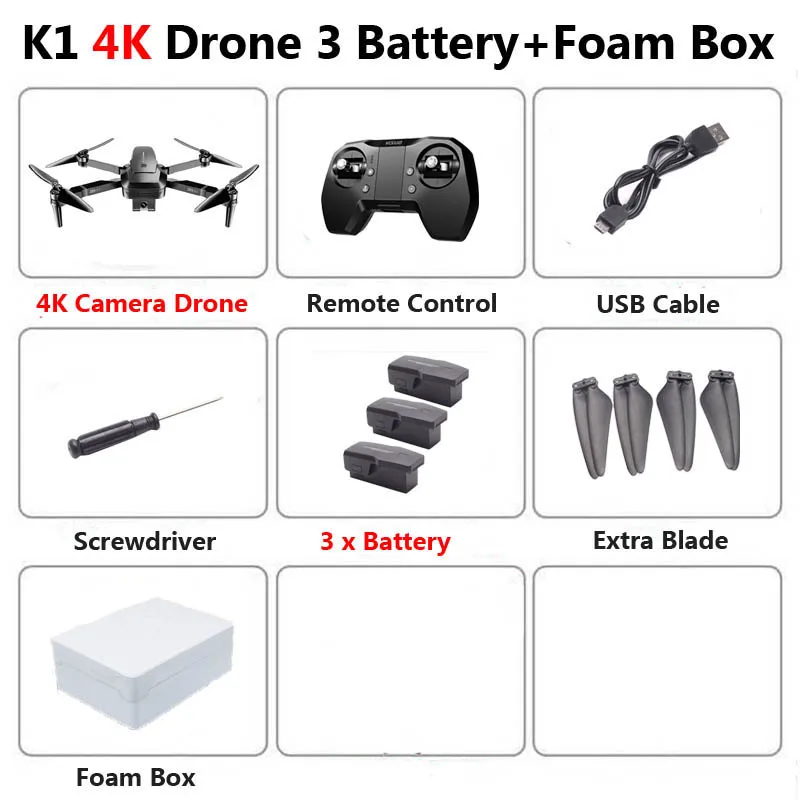 K1 4K 3b Foam Visuo ZEN K1 gps Дрон с двойной камерой 4K 50 раз зум 5G WiFi FPV оптический поток бесщеточный Радиоуправляемый квадрокоптер Вертолет игрушки VS F11 - Цвет: K1 4K 3b Foam