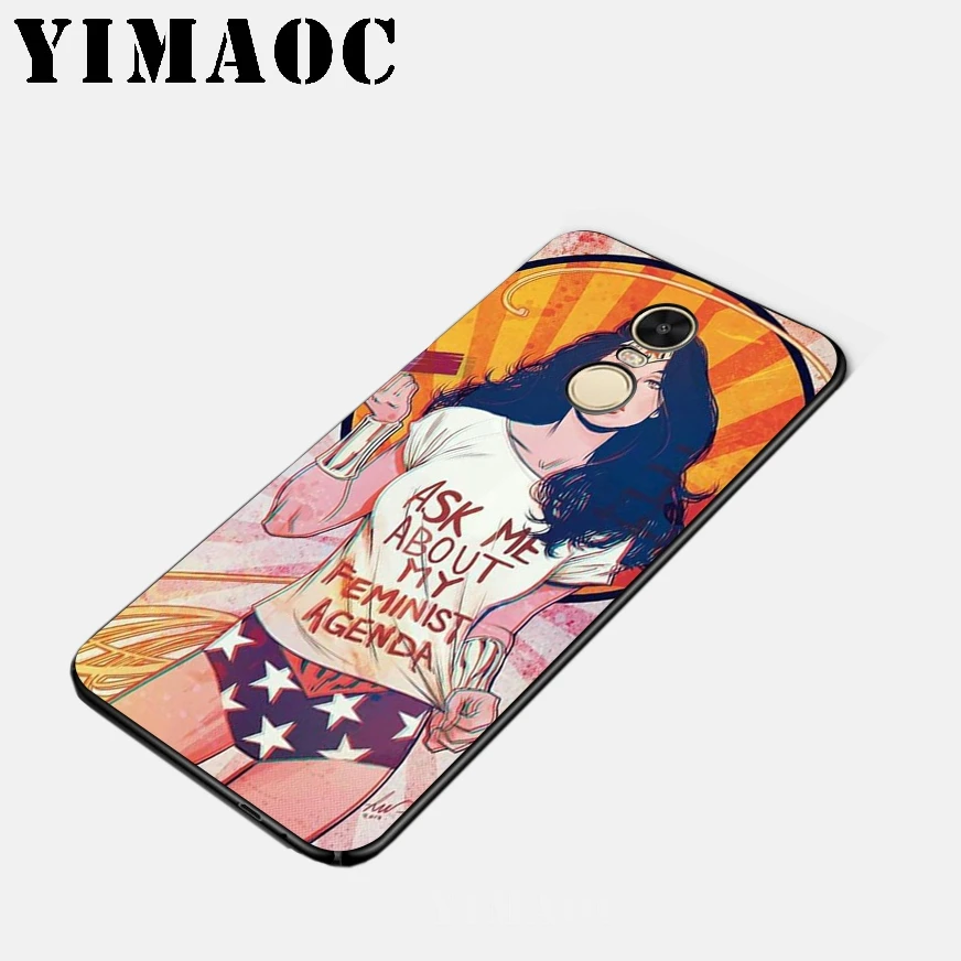 YIMAOC Woder woman Soft Silicone Case for Xiaomi Redmi 6 Note 4X 4A 5A 5 Plus MiA1 A2 Pro Lite Mi 8 A1 |