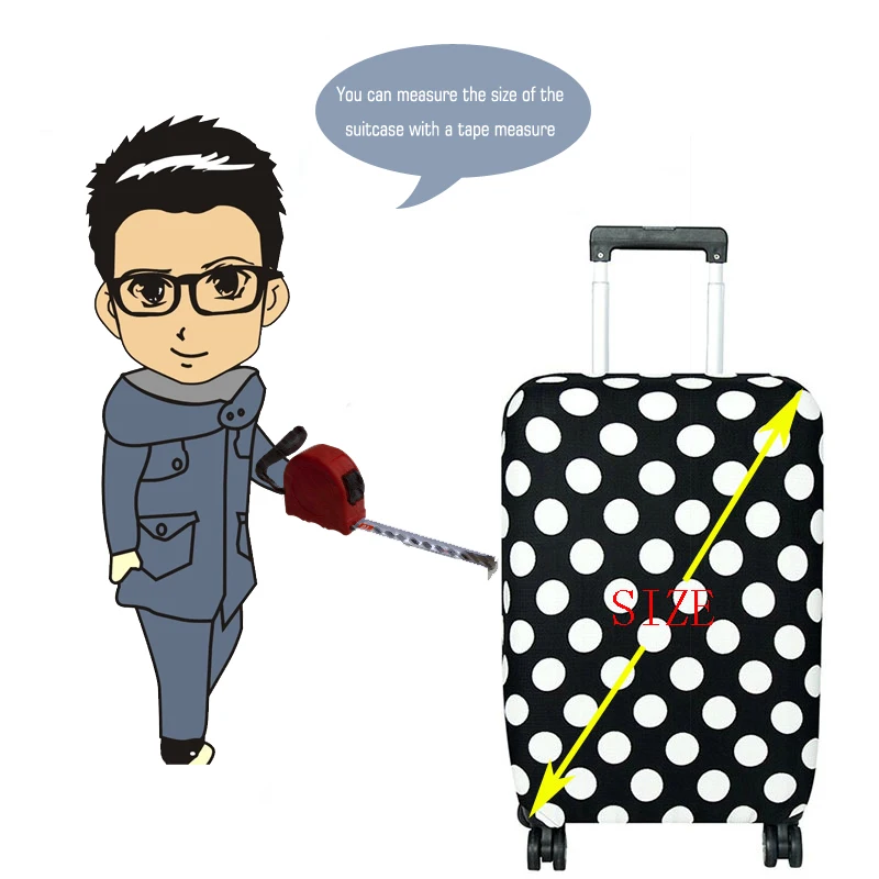 Популярный модный чехол QIAQU для багажа костюма защитный на колесиках эластичный