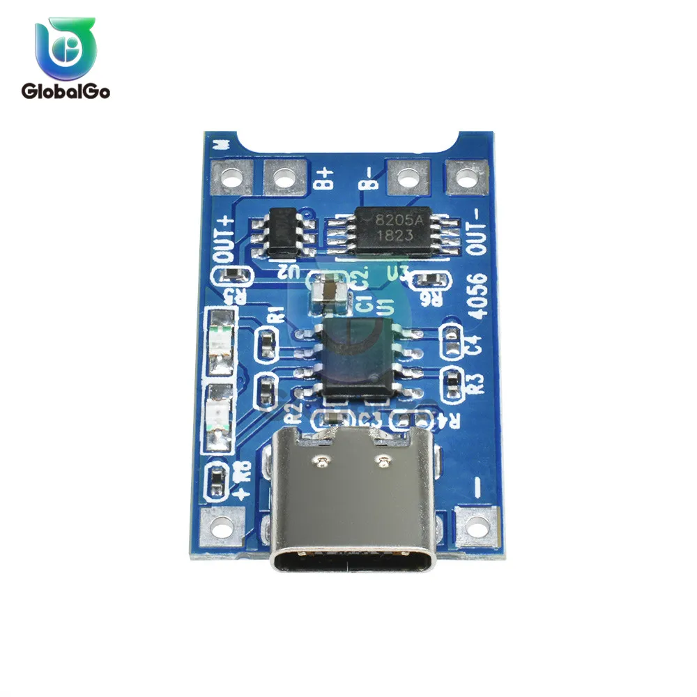 Тип C USB TP4056 5 V 1A 18650 литиевая батарея зарядная плата зарядное устройство модуль защиты двойные функции литий-ионный аккумулятор
