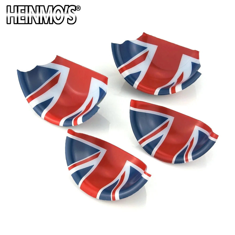 Наклейки для MINI Cooper F56 F54 F55 F60 Countryman, автомобильные наклейки для MINI Cooper, аксессуары для дверных ручек, наклейки для MINI F56 - Название цвета: 4PCS Red Jack