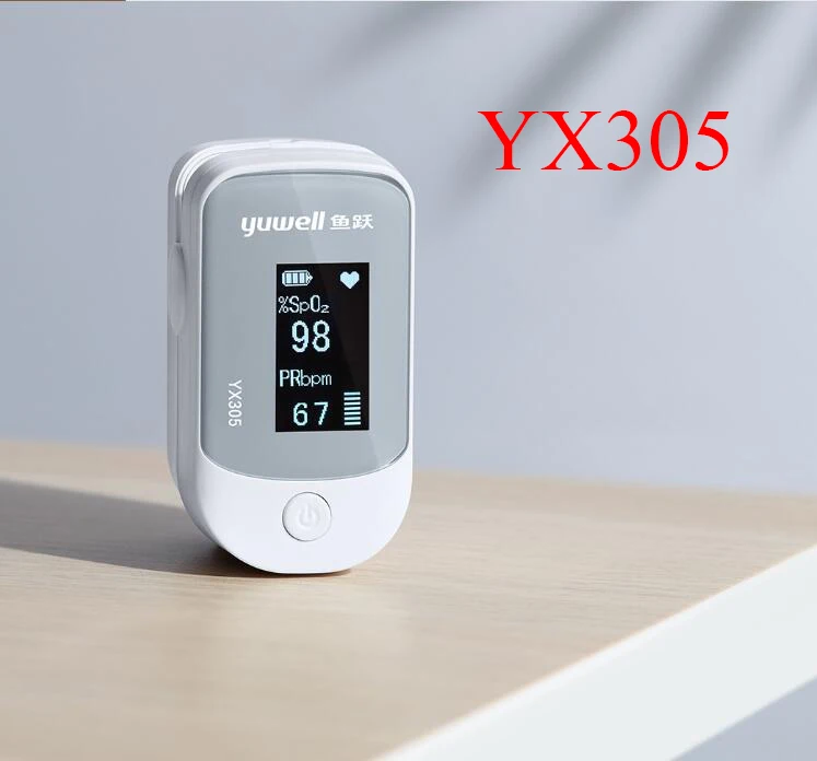 Oiginal xiaomi Yuwell YX305 YX303 цифровой пальцевой Пульсоксиметр OLED экран забота о здоровье высокоскоростной датчик автоматическое отключение - Цвет: YX305