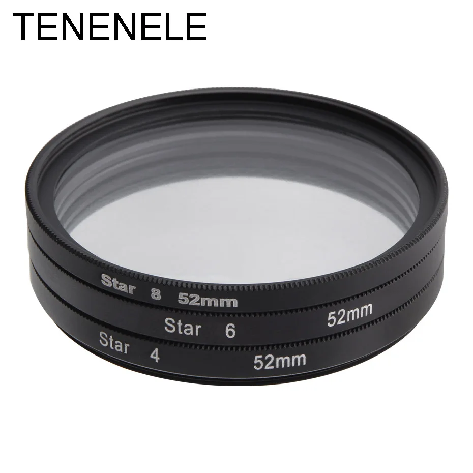 TENENELE Star 4 6 8 линий точка фильтры крест Камера Filtro 37/40. 5/46/49/52/55/58/62/67/72/77 мм для цифровой зеркальной камеры Nikon Canon sony DSLR Камера