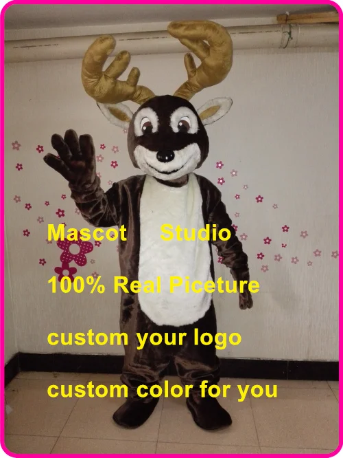 deer mascot costume reindeer moose custom fancy anime cosplay kit mascotte theme dress 41378 | Тематическая одежда и
