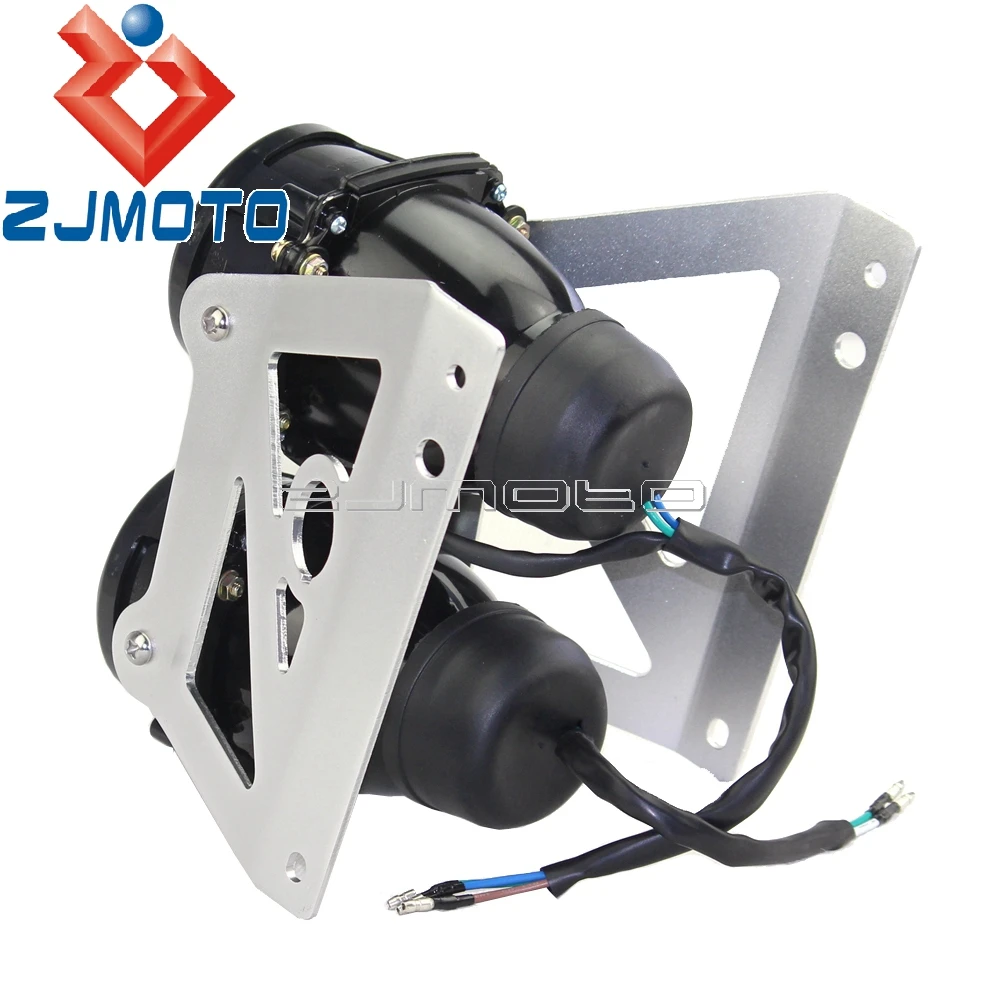 1 комплект Мотоцикл Streetfighter лампы проектора сборки Twin фары для Sachs Madass 50 125 450 500
