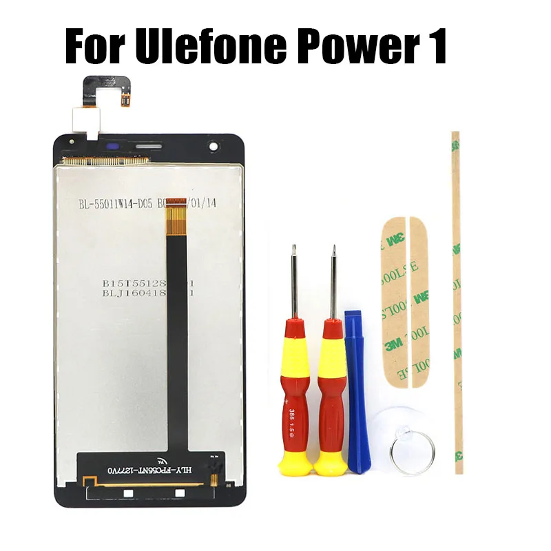 Новый Оригинальный сенсорный ЖК дисплей для Ulefone Power 1 Запасные части + инструмент
