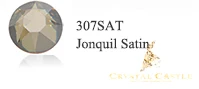 Jonquil Satin Кристалл замок класс 5а шелк горячей фиксации страз Erinite железо на камне прозрачный Бирюзовый Кобальт Diy Стекло горячей фиксации Стразы - Цвет: Jonquil Satin