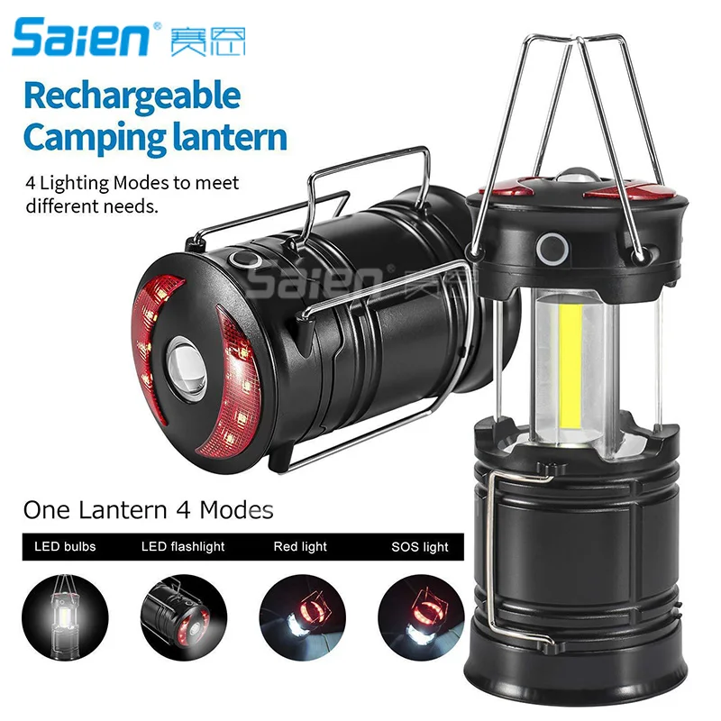 Rechargeable LED Camping Lantern Brionac Newest Magnetic Tent Light 4-In-1 Flashlight with USB Cable Best for Emergenc |