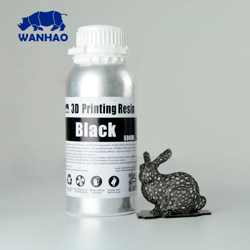 Wanhan моющийся 1 литр смолы 405NM УФ фотополимер для Wanhao D7/D8 и все DLP/SLA 3d принтер Новая алюминиевая бутылка