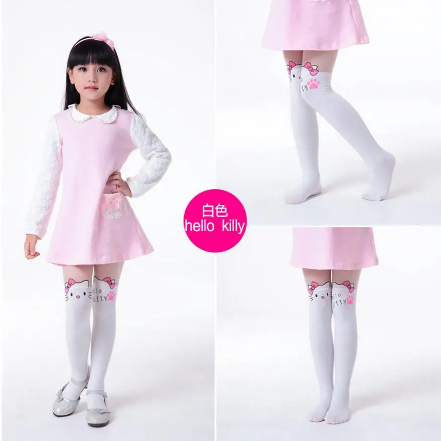 Pantimedias de estilo coreano para ni&ntilde;as, medias hasta la rodilla, 2-15 a&ntilde;os-1