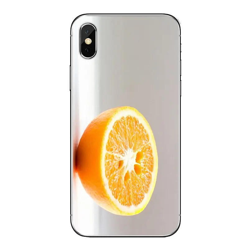 TPU Transparent Cases For iPod Touch iPhone 4 4S 5 5S 5C SE 6 6S 7 8 X XR XS Plus MAX Benefits Fresh Citrus Orange Fruit Pattern |