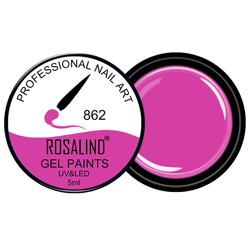 Color 862 ROSALIND, 30 цветов, гель для рисования#861-890, Гель-лак, сделай сам, лак для ногтей, для рисования ногтей, впитывающий Гель-лак для ногтей - Цвет: Color 862