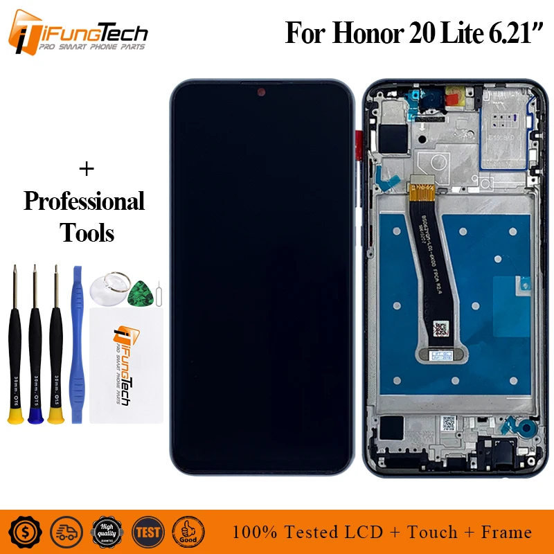 100% Новый оригинальный 6 21 &quotдля huawei honor 20 Lite 20i ЖК дисплей + сенсорная панель