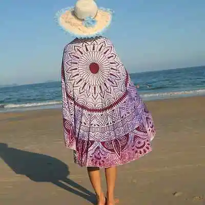 

145cm Indian Mandala Pattern Tapestry Hippy Wall hanging Tapestry Beach shawls Yoga Mat Polyester Travel Mattress
