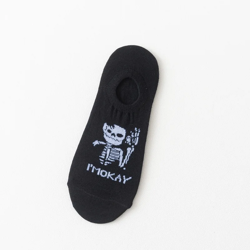 White truss Носки в упаковке, женские хлопковые невидимые носки-башмачки, пара летних мужских носков, короткие женские носки, креативные уличные носки с принтом kawaii - Цвет: White truss