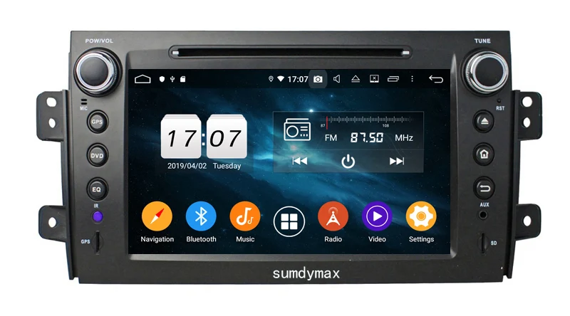 Автомобильный мультимедийный плеер проигрыватель на Android 10 0 с восьмиядерным