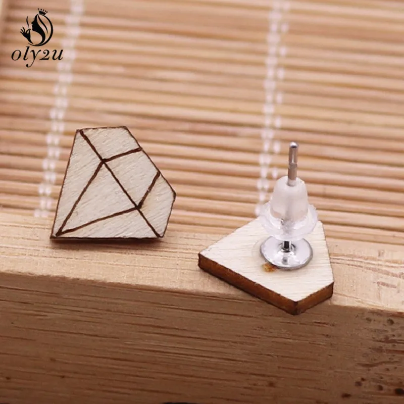 Oly2u корейские модные ювелирные изделия Мультяшные фигурки деревянные