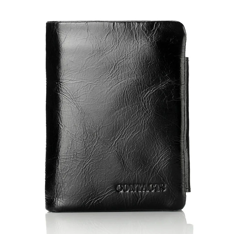 Мужские кошельки из натуральной коровьей кожи новые дизайнерские складные с 3