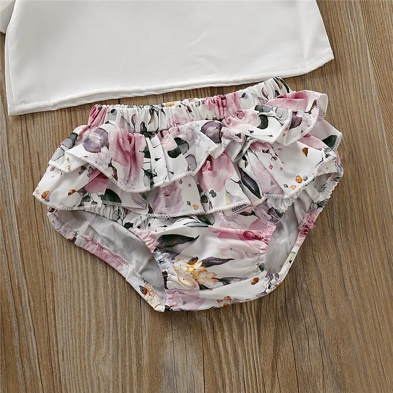 Для новорожденных девочек детские летние шорты с длинными рукавами и круглым