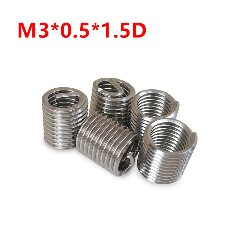 100 шт. M3 * 0 5 1.5D проволочная Резьбовая вставка m3x1.5D винтовая втулка винта Helicoil
