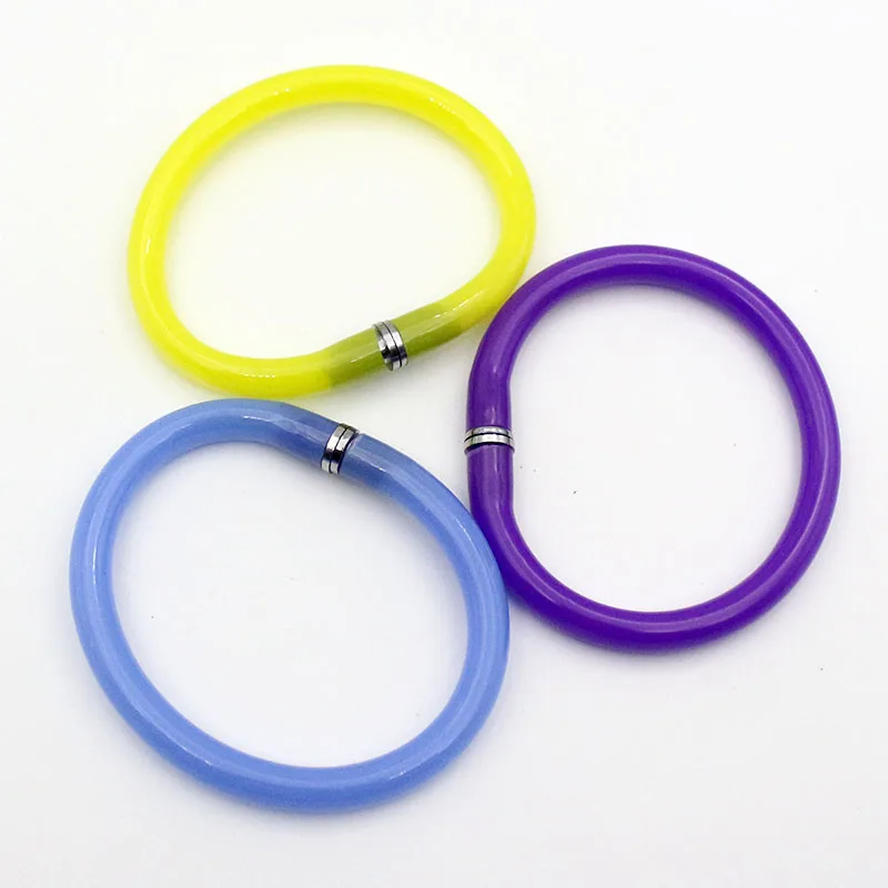 5 шт./компл. гибких шариковых ручек Симпатичные мягкие пластиковые браслет