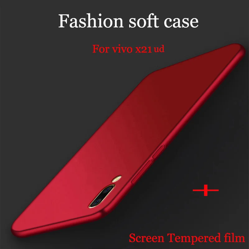Модный Ультратонкий чехол для телефона vivo x21ud 2 шт. из ТПУ мягкая задняя крышка x21 ud