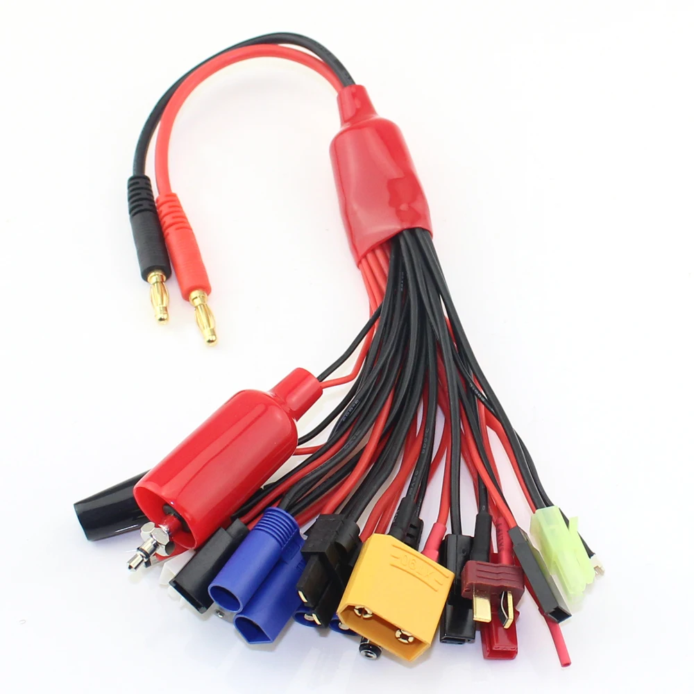 Adaptador de corriente multifunci&oacute;n 19 en 1, con conectores multienchufe, Cable de plomo, cuadric&oacute;ptero RC, pieza de Drones para coche-1