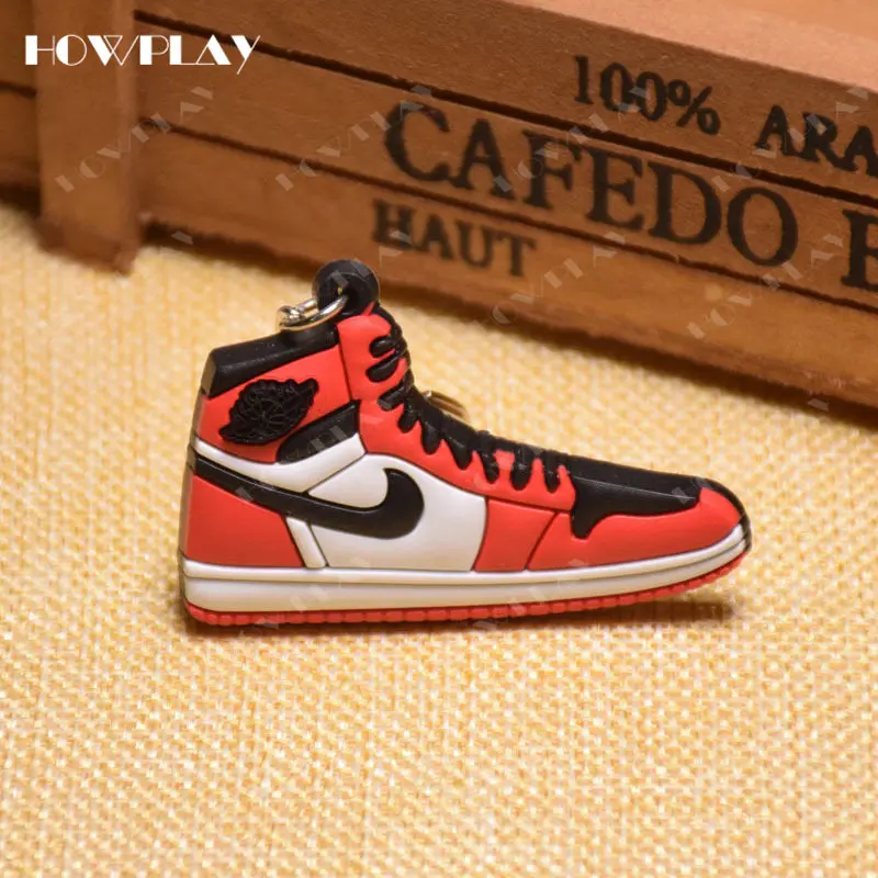 AJ1-022 HowPlay мини кроссовки брелки jordan 1 сумка очарование Баскетбольная обувь модельный брелок AJ1 подвеска на рюкзак держатель для ключей креативные подарки - Цвет: AJ1-022