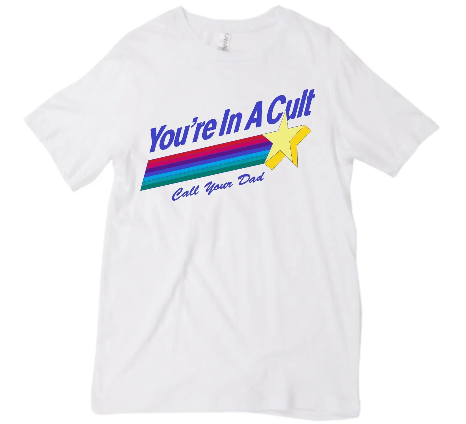 Женские футболки с забавным принтом You're In Cult Call Your Dad летние хлопковые топы