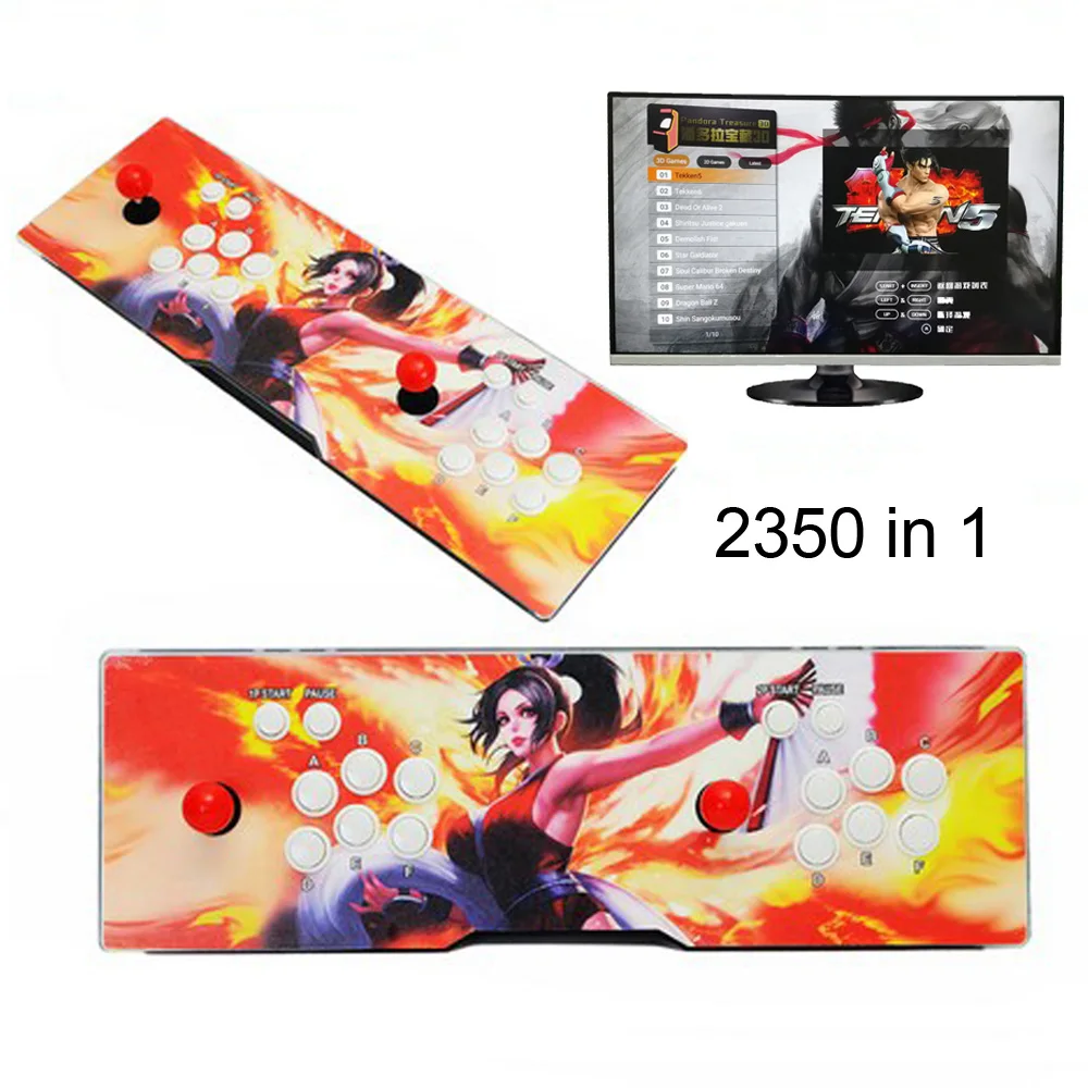 Pandora Box Treausre 3D 2350 в 1 Аркада консоли 2 игроков игровой контроллер консоли HDMI, VGA, USB выход PS3 ТВ PC