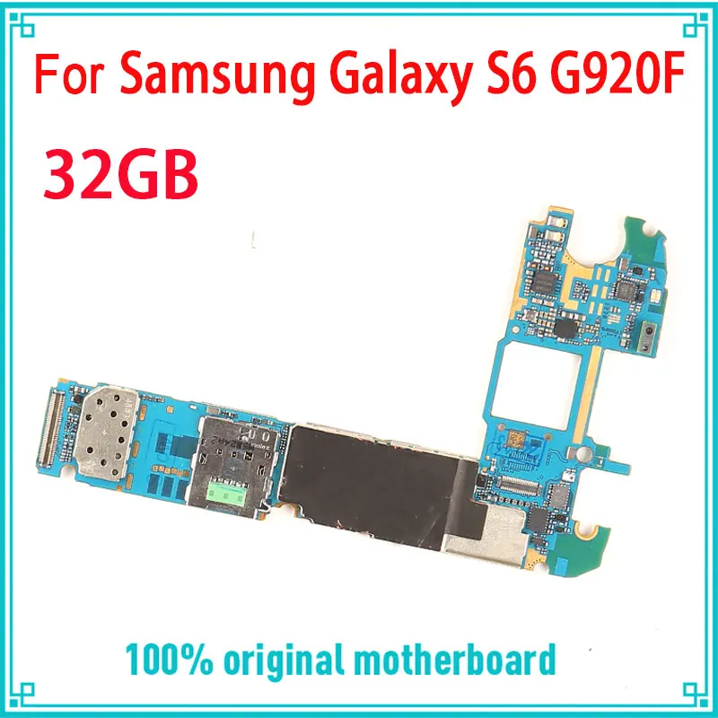 Оригинальная материнская плата для Samsung Galaxy S6 G920F G920I G920V разблокированная 32