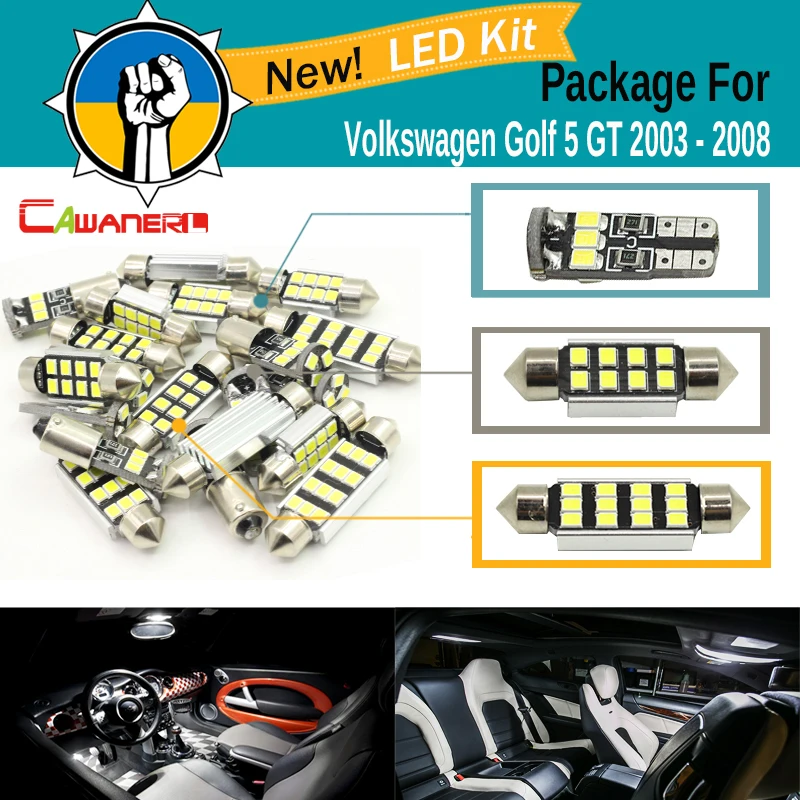 Cawanerl Автомобильная 2835 SMD внутренняя Карта Купол грузовой номерной знак лампа