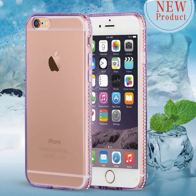 Фиолетовый Для iphone 11 8 7 plus чехол iphone XS Max блестящие силиконовые Стразы чехол для iphone xs 11pro max iphone XR X 10 6 6S Plus чехол s - Цвет: Фиолетовый