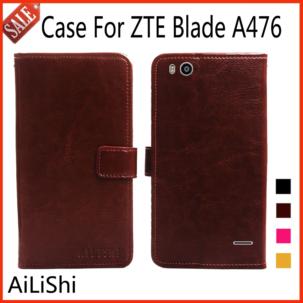Кожаный чехол AiLiShi с откидной крышкой для ZTE Blade A476 роскошный защитный