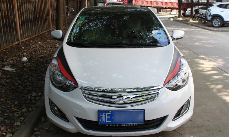 Крючок из углеродного волокна светильник для бровей стикер для hyundai Avante 2012 2013 BA042