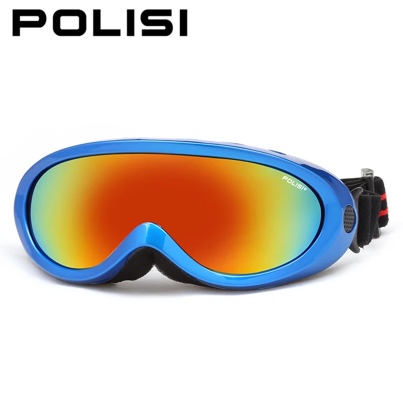 POLISI зимние лыжные очки для катания на сноуборде Детские ветрозащитные UV400 анти