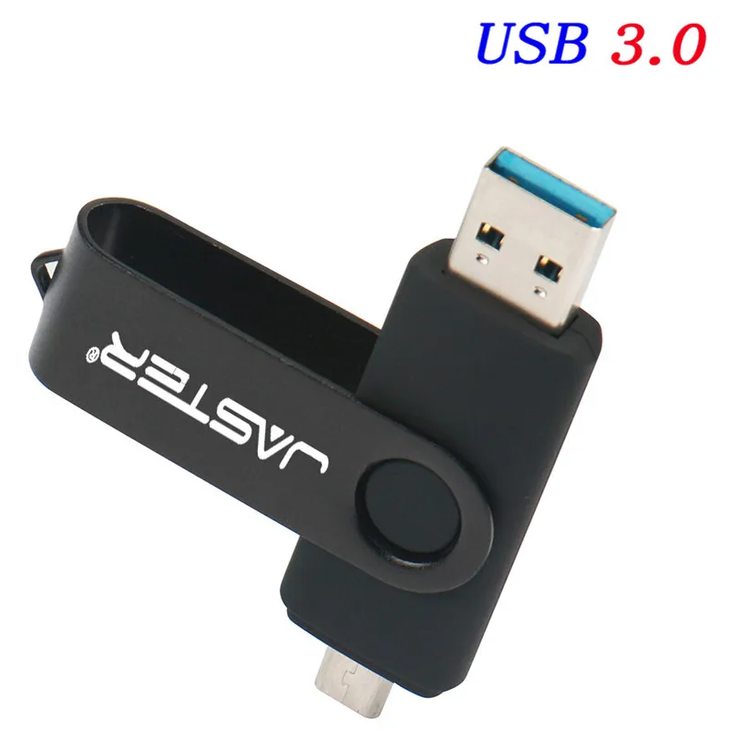 JASTER USB 3,0 OTG USB флеш-накопитель 4 ГБ 8 ГБ 16 ГБ 32 ГБ 64 ГБ Флешка для Android смартфон металлическая OTG usb карта памяти - Цвет: A