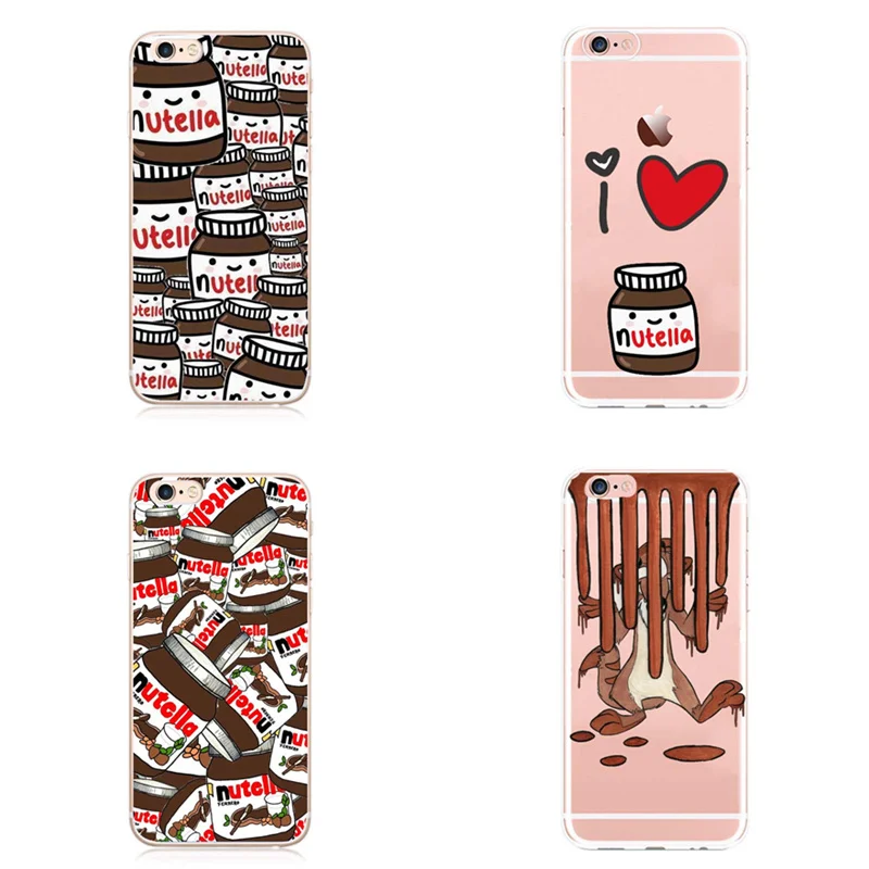 С милым дизайном tumblr Nutella силиконовый чехол для iPhone X XS XSMAX XR 6plu 5 5S SE 7 plus 8 плюс чехлы