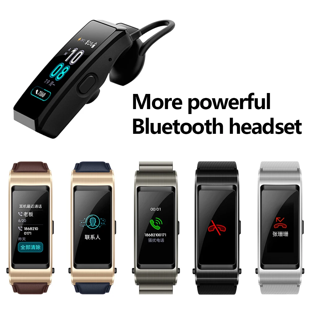 huawei TalkBand B5 Talk Band B5 Bluetooth умный Браслет Сенсорный AMOLED экран Спортивный Браслет вызов наушники группа