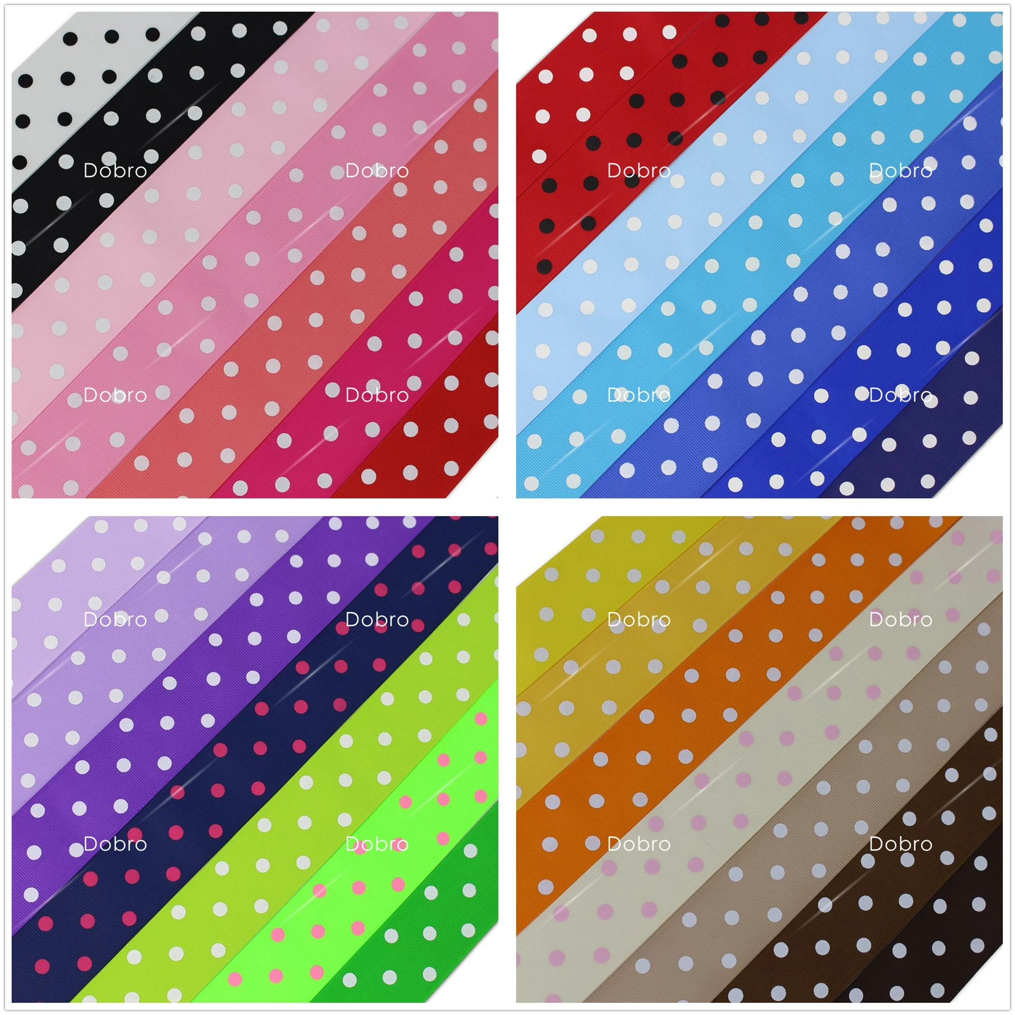 1," 38 мм сплошной цвет Grosgrain горошек 3 тесьма в горошек для DIY волос ручной работы рукоделие Подарочная упаковка декорации вечеринки одежды 100 ярдов/партия