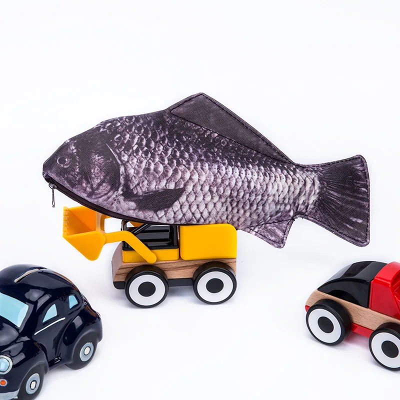 Милый Школьный чехол карандаш с рыбками необычный для карандашей карпом детей