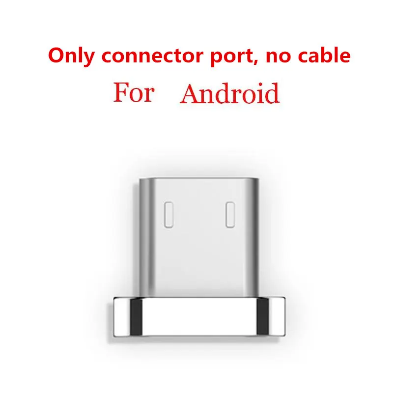 Plug Only(No Cable) Магнитный Micro USB кабель нейлоновый Плетеный светодиодный индикатор синхронизации данных магнитное зарядное устройство, кабель для samsung HTC, Huawei, Xiaomi Android телефонов - Тип штекера: Plug Only(No Cable)